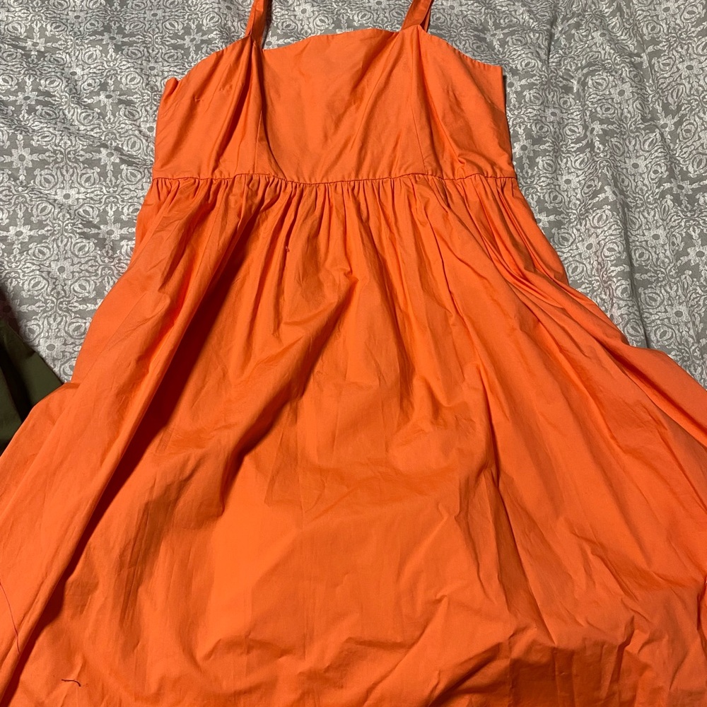Vibrant Orange Sundress